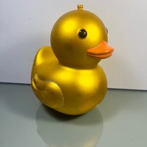 Gold Rubber Duck Christmas Ornament